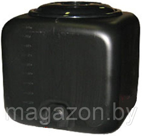 Бак для душа Альтернатива 100л с пластиковым краном и лейкой, черный - фото 1 - id-p79646986