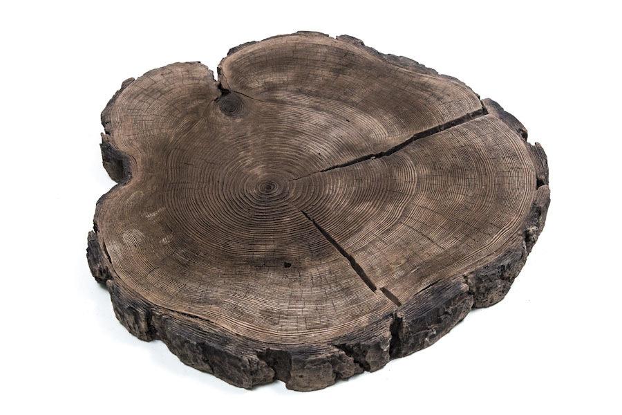 Древесный спил Фактурный д56см(камень под дерево)