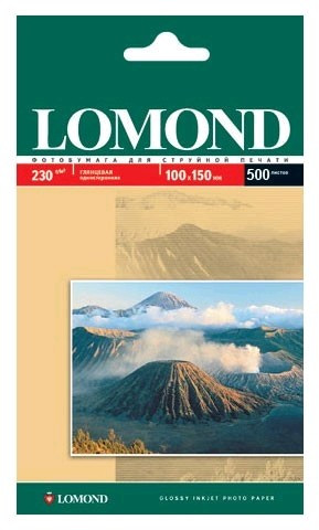 Фотобумага Lomond10x15 глянцевая односторонняя 230 г/м2