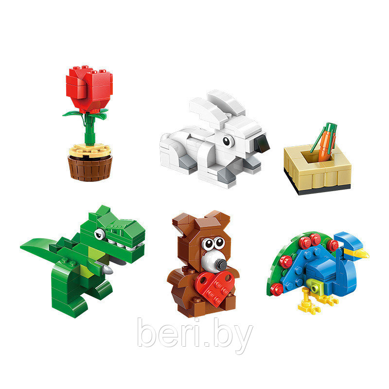 Конструктор детский Lego Большой слон 1104 детали Build Learn Elephant, аналог Лего - фото 5 - id-p79685729
