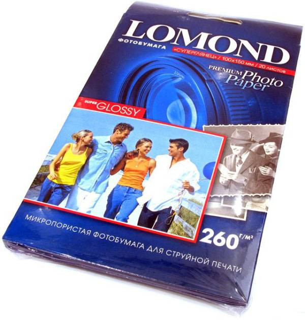 Фотобумага Lomond10x15 суперглянцевая односторонняя 260 г/м2