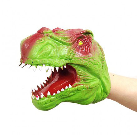 Игрушки на руку:  Рукозвери - "Динозавр Рекс", зеленый