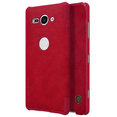 Кожаный чехол Nillkin Qin Leather Case Красный для Sony Xperia XZ2 Compact - фото 4 - id-p79696175