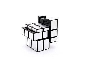 Кубик Рубика QiYi MoFangGe Mirror Blocks Черно-серебряный