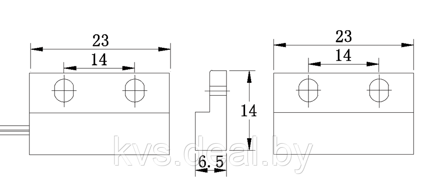 Магнитоконтактный датчик ZKTeco AS32 - фото 2 - id-p79699199