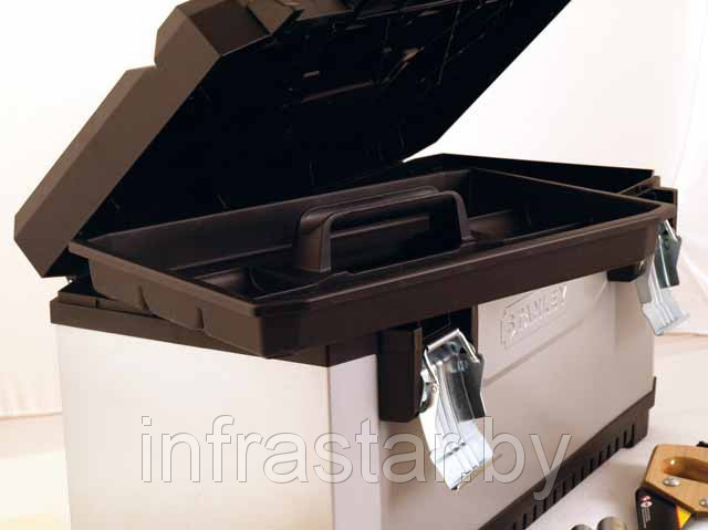 Ящик для инструмента профессиональный FatMax металлопластмассовый серый 1-95-615 - фото 3 - id-p79768372