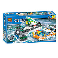 Конструктор Bela Cities 10752 "Операция по спасению парусной лодки" (аналог Lego City 60168) 206 деталей