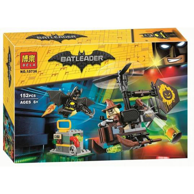 Конструктор Bela Batleader 10736 "Схватка с пугалом" (аналог Lego The Batman Movie 70913) 152 детали - фото 1 - id-p79769818