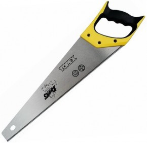 Ножовка по дереву 500 мм закаленные зубья, рукоятка пластмассовая, Shark TOPEX 10A450