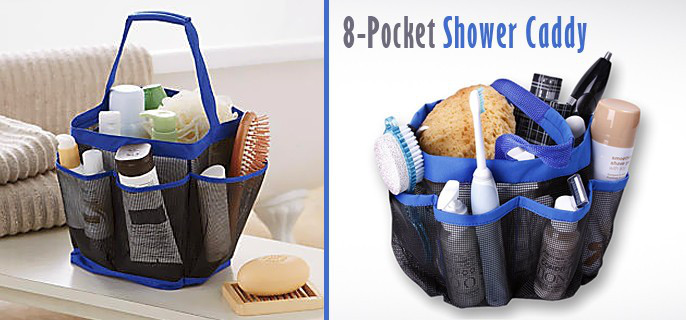 Органайзер для ванной комнаты 8-Pocket Shower Caddy - фото 6 - id-p79770708