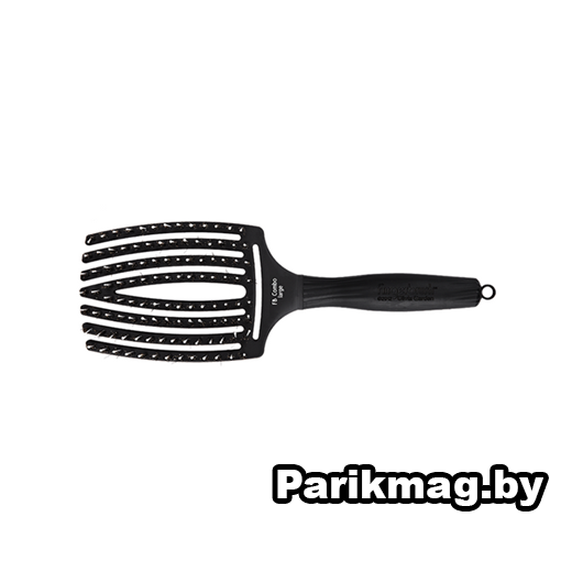 Щетка Olivia Garden комбинированная изогнутая широкая (FingerBrush combo large) - фото 1 - id-p79772889