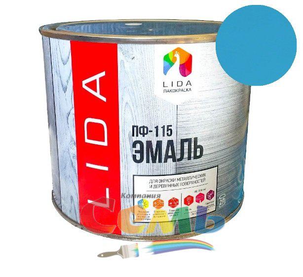 Эмаль пф-115 коричневая Lida м.ф. 2 кг рб