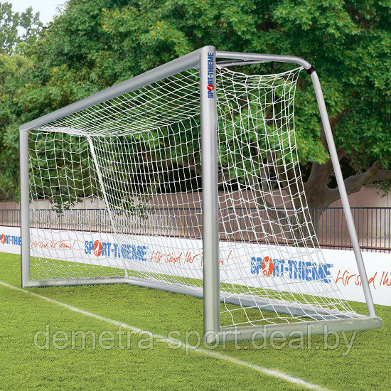 Ворота футбольные (сетка в комплекте) 5x2 м, цельносварные - фото 1 - id-p79779278