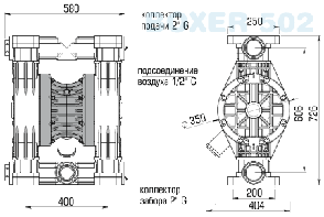 Насос BOXER 502 ALU, фото 2