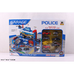 Игровой набор "Гараж" Police 2 уровня 566-14