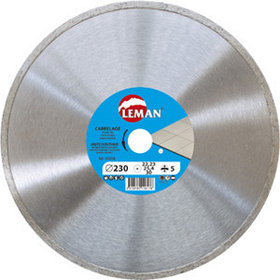 Алмазный круг  230 мм по керамической плитки Leman