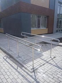 Ограждения для уличного пандуса. Клиент ЧУП "Русло" г. Бобруйск. 1