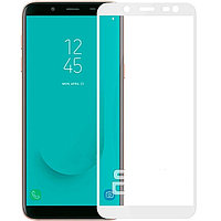 Защитное стекло Full-Screen для Samsung Galaxy J6 2018 / SM-J600 белый (5D-9D с полной проклейкой)