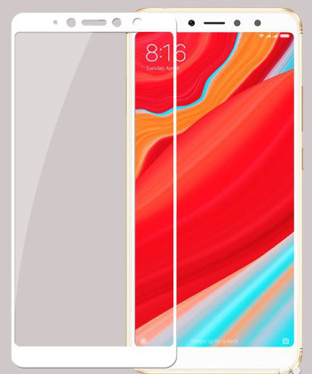 Защитное стекло Full-Screen для Xiaomi Redmi S2 белый (5D-9D с полной проклейкой) - фото 2 - id-p79870657