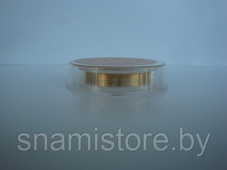 Провод коротрона (покрытие золото) d 0,1 мм / катушка 20 м., фото 2