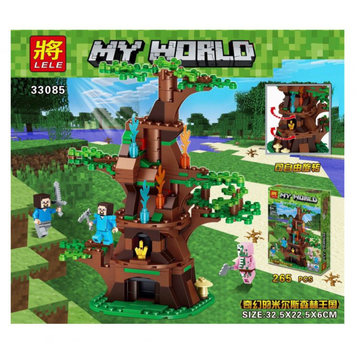 Конструктор Lele My World 33085 Штаб на дереве (аналог LEGO Minecraft) 265 д - фото 2 - id-p79916774