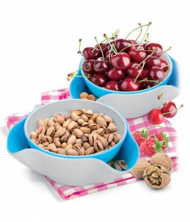 Двойная тарелка для орехов и фруктов - фото 1 - id-p3649606