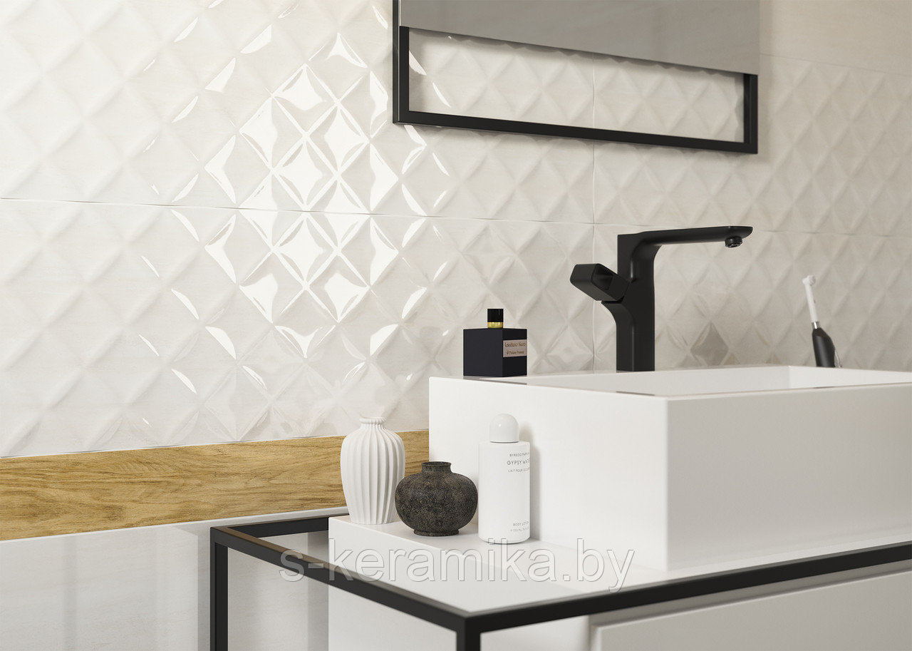 Плитка для ванной Парадиж Керамика Миракле Paradyz Ceramika Miracle 25x75