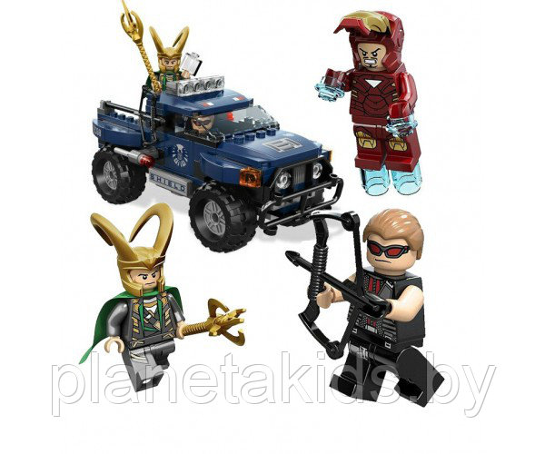 Конструктор Decool 7101 "Мстители Локи" (аналог Lego Super Heroes 6867) 181 деталь - фото 1 - id-p80103360