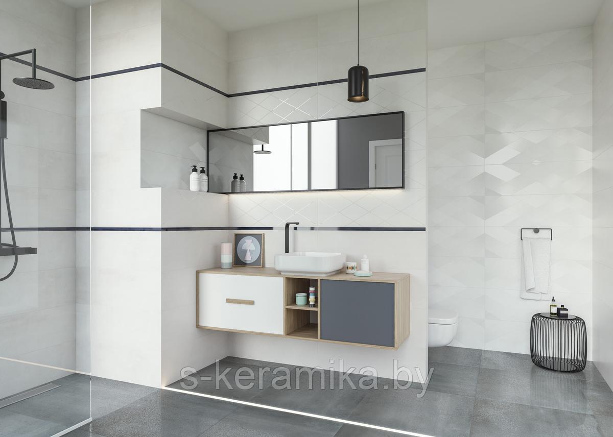 Плитка для ванной Вандер 25х75 Парадиж Керамика Paradyz Ceramika Wonder