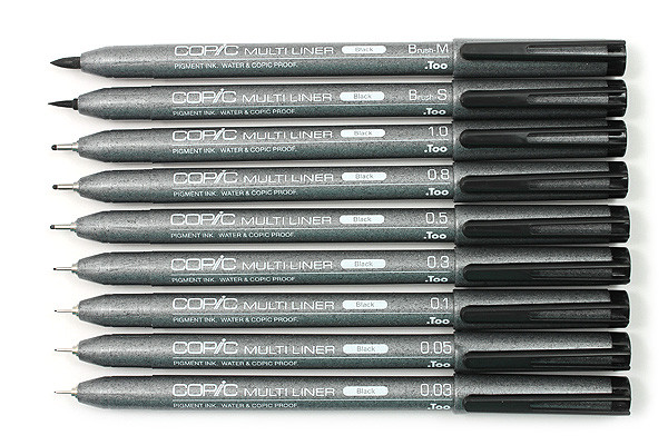 Мультилайнер Copic BLACK 0.8mm - фото 3 - id-p80115327