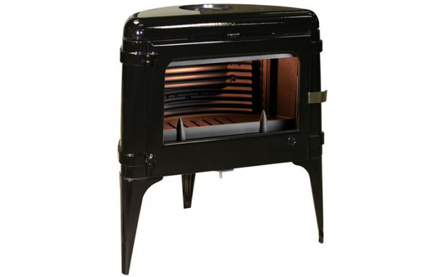 чугунная печь для дома invicta Luna черная эмаль