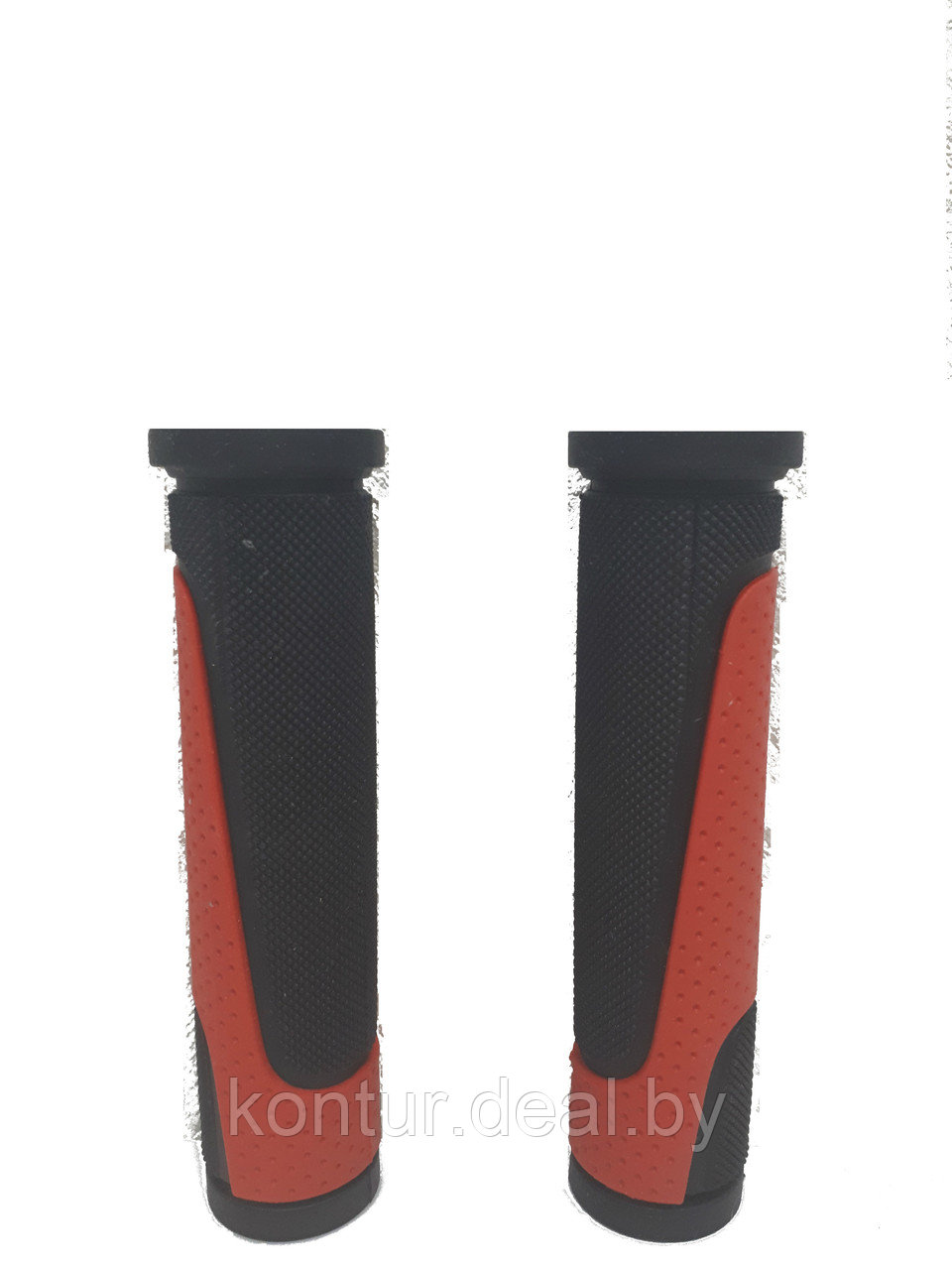 Грипсы MTB XH-G56B 125mm, резина,черно\красные - фото 1 - id-p80157919