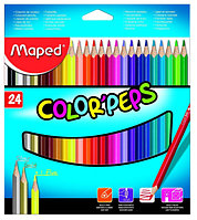 Цветные карандаши "Color Peps", 24 цв., Maped. ЦЕНА БЕЗ НДС!