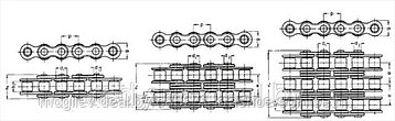 Цепь роликовая специальная тип "Ново" Н-1