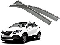 Дефлекторы боковых окон с хромированным молдингом, OEM Style OPEL Mokka "12-