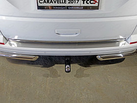  Накладка на задний бампер (лист шлифованный) VW T6 Caravelle "15-
