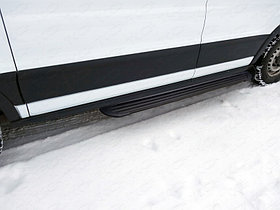 Порог алюминиевый "Slim Line Black" 1720 мм (для Transit FWD L2) FORD Transit "14-
