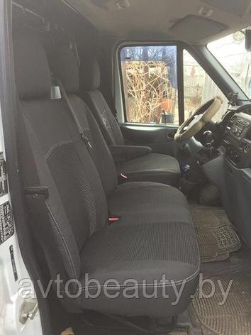Чехлы из жаккарда и гобелена (тканевые) для Ford Transit 3 место (1994-2000); (2000-2006); (2006-2013); (2013, фото 2