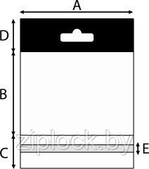 Пакет полипропиленовый с еврослотом 120*170, плотность 30 микрон - фото 3 - id-p53884092