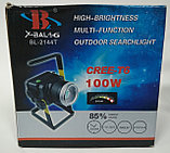 X-Balog BL-2144T Ручной прожектор переносной светодиодный аккумуляторный 100 w, фото 4