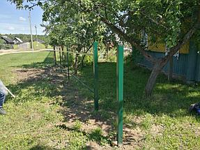 Забор из металлоштакетника, высота 1,5 м, длина 33,0 м 3
