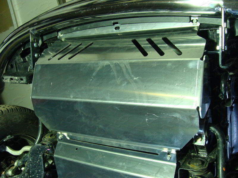  Защита радиатора (алюминий) 4 мм (MT/AT) MITSUBISHI L200/Pajero Sport "14-