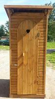 Туалет дачный деревянный "Сердце"
