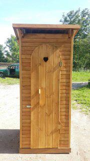 Туалет дачный деревянный "Сердце" - фото 4 - id-p80427767