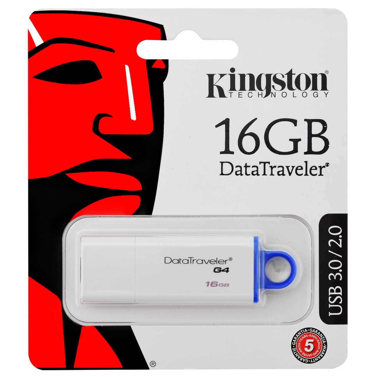 USB флэш-накопитель 16Gb Kingston DataTraveler G4 <DTIG4/16GB> USB3.0 Flash Drive (RTL) - фото 5 - id-p80427869