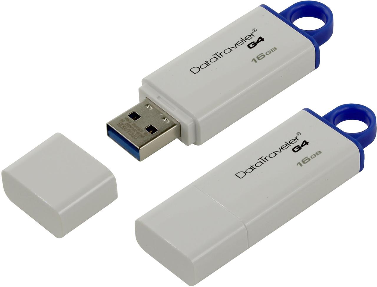 USB флэш-накопитель 16Gb Kingston DataTraveler G4 <DTIG4/16GB> USB3.0 Flash Drive (RTL) - фото 4 - id-p80427869