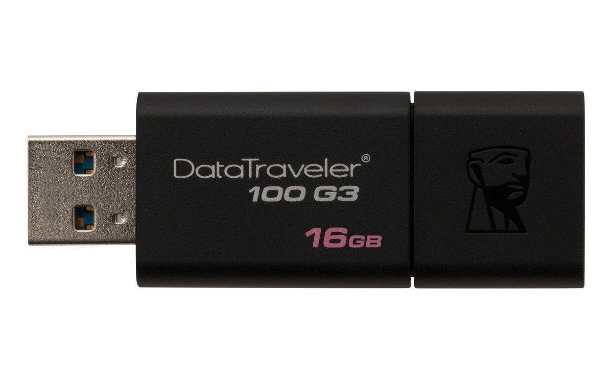 USB флэш-накопитель 16Gb DataTraveler 100 G3 <DT100G3/16GB> USB3.0 Flash Drive (RTL)