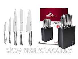 Набор ножей 5 шт. с деревянным блоком Gerlach Modern NK 993