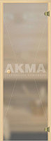 Дверь для сауны бесцветная  матовая 70Х190 АКМА