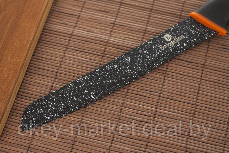 Набор кухонных ножей Berlinger Haus Granit Diamon на подставке BH-2117 - фото 5 - id-p80476701